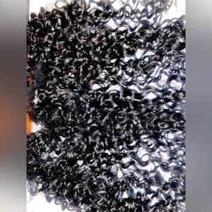 Black hair clip in curly